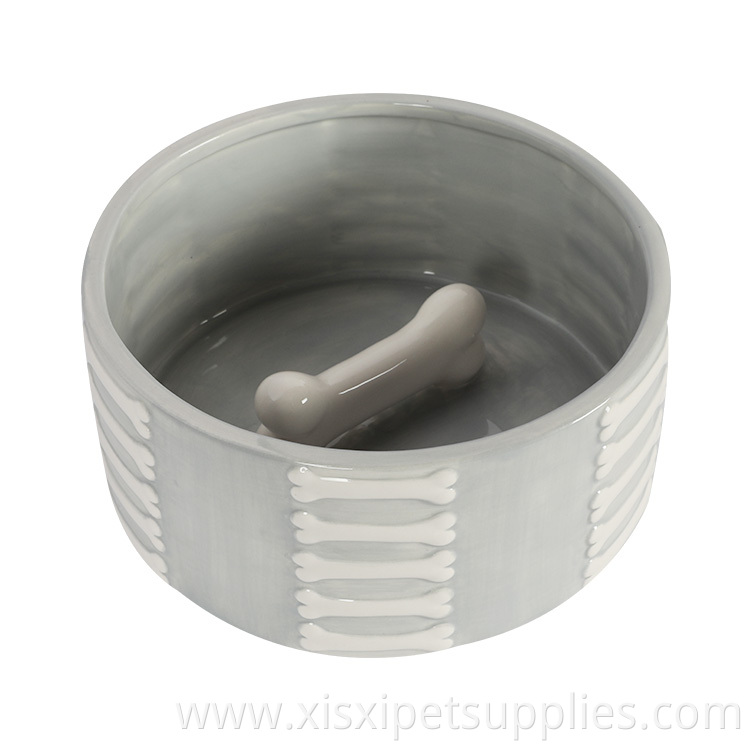 Support Samples Wholesale Ceramic Pet Feeding Dog Cat Bowl